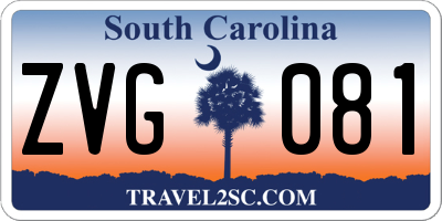 SC license plate ZVG081