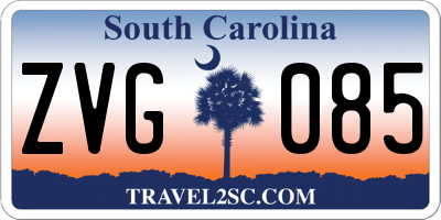 SC license plate ZVG085