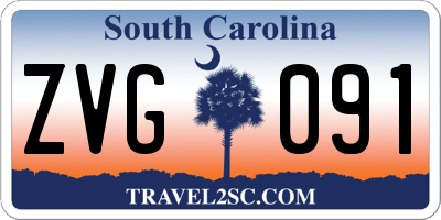 SC license plate ZVG091