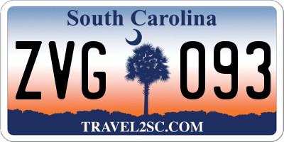 SC license plate ZVG093