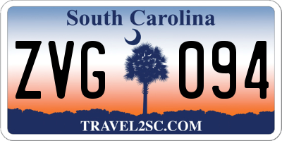 SC license plate ZVG094
