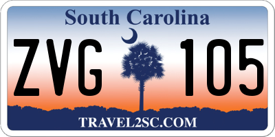 SC license plate ZVG105