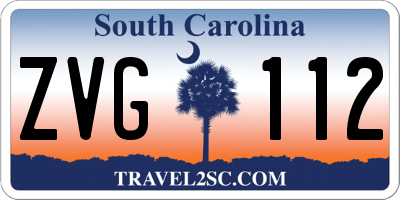 SC license plate ZVG112