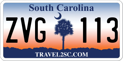 SC license plate ZVG113