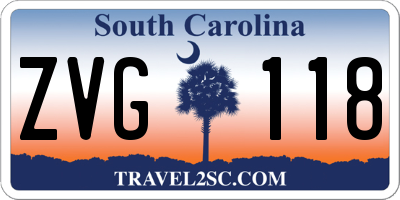 SC license plate ZVG118