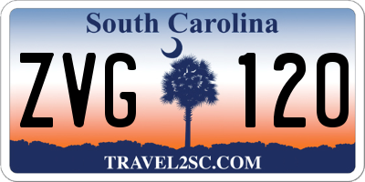 SC license plate ZVG120
