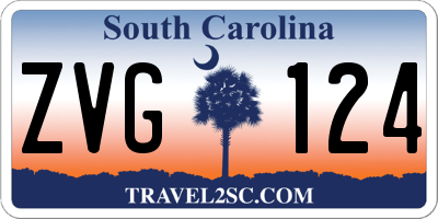 SC license plate ZVG124
