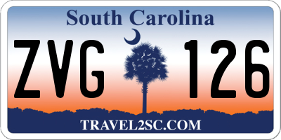 SC license plate ZVG126