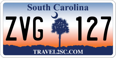 SC license plate ZVG127