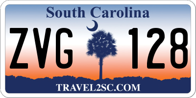 SC license plate ZVG128