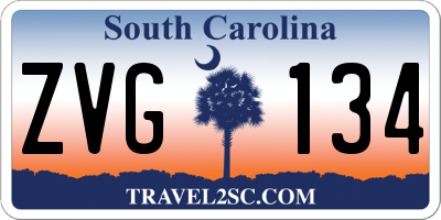SC license plate ZVG134