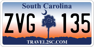 SC license plate ZVG135
