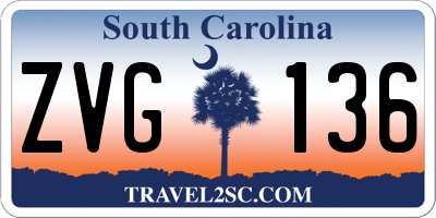SC license plate ZVG136