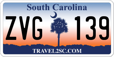 SC license plate ZVG139