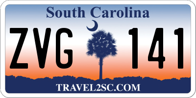 SC license plate ZVG141