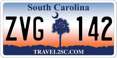 SC license plate ZVG142