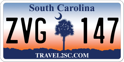 SC license plate ZVG147