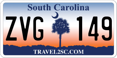 SC license plate ZVG149