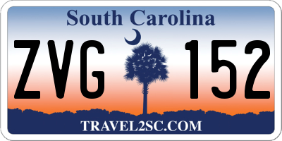 SC license plate ZVG152