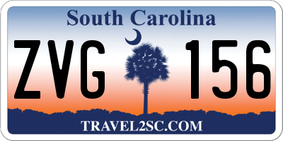 SC license plate ZVG156