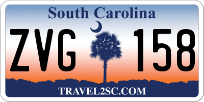 SC license plate ZVG158