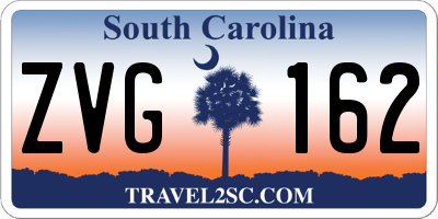 SC license plate ZVG162