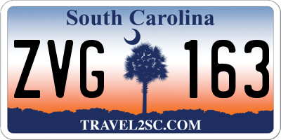 SC license plate ZVG163