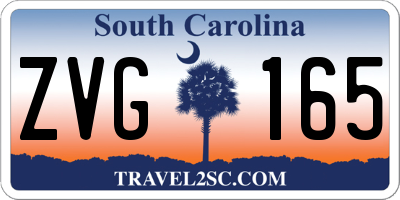 SC license plate ZVG165