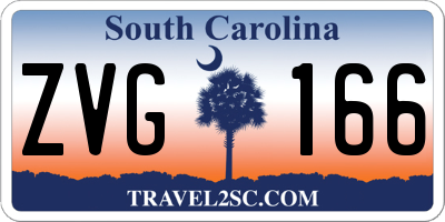 SC license plate ZVG166