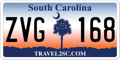 SC license plate ZVG168