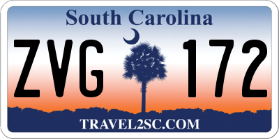 SC license plate ZVG172