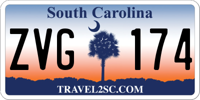 SC license plate ZVG174