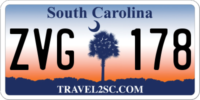 SC license plate ZVG178