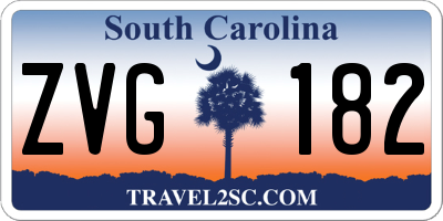 SC license plate ZVG182