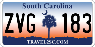 SC license plate ZVG183