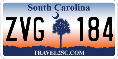 SC license plate ZVG184