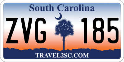 SC license plate ZVG185
