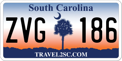 SC license plate ZVG186