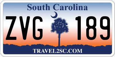 SC license plate ZVG189