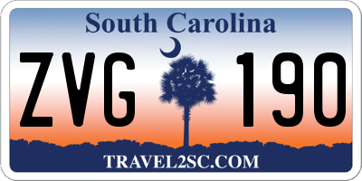 SC license plate ZVG190