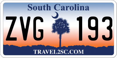 SC license plate ZVG193