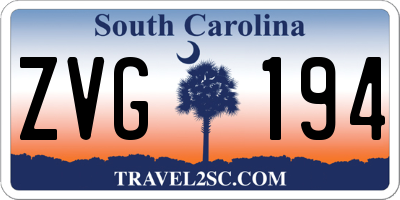 SC license plate ZVG194