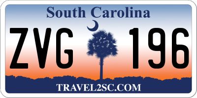 SC license plate ZVG196