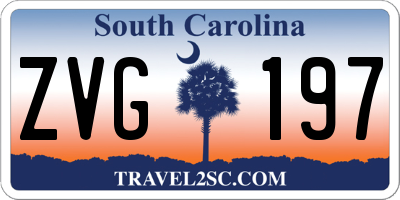 SC license plate ZVG197