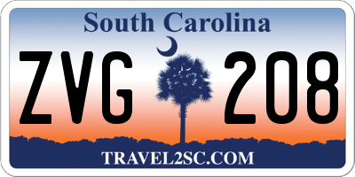 SC license plate ZVG208