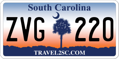 SC license plate ZVG220