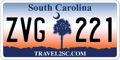 SC license plate ZVG221