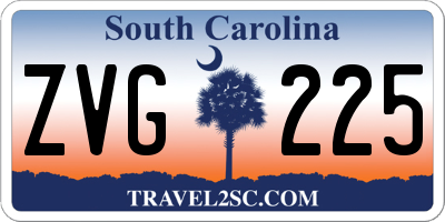 SC license plate ZVG225