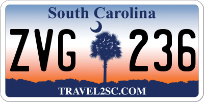 SC license plate ZVG236