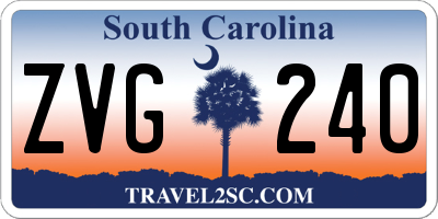 SC license plate ZVG240